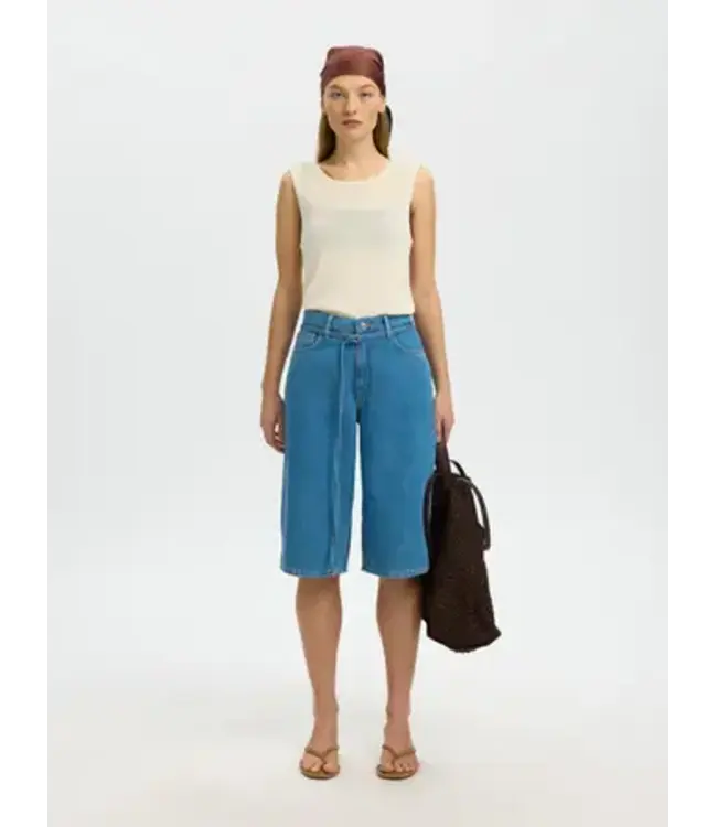 Selected Femme Moon Sus Knit Top Birch