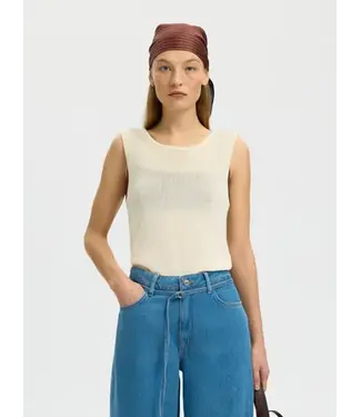 Selected Femme Moon Sus Knit Top Birch