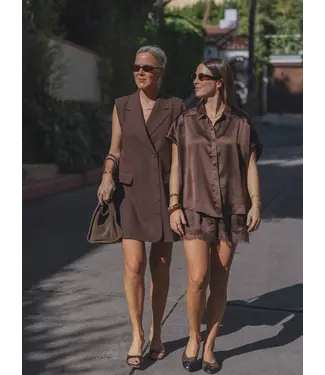 Les Soeurs Aiko Top Brown