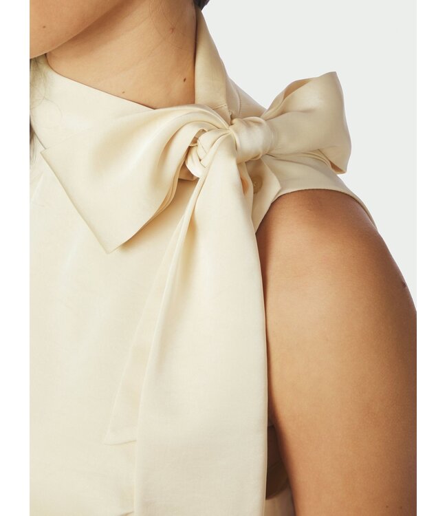 Neo Noir Veda Heavy Sateen Top Light Yellow