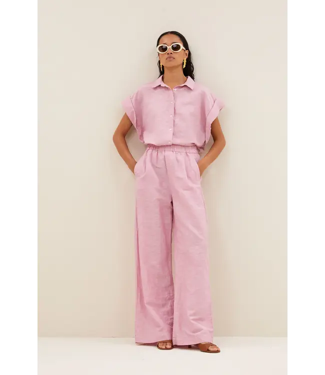 By Bar Pixie Linen Blouse