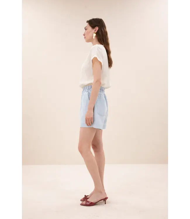 By Bar Leon Bleached Denim Short