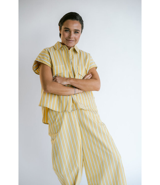 Held Antwerp Sam Pants Yellow Blue Stripes