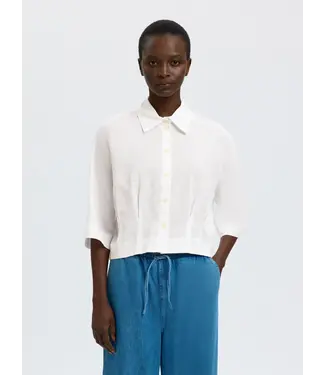 Selected Femme Cleo Regular 3/4 Cropped Shirt