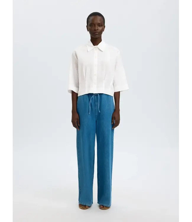 Selected Femme Cleo Regular 3/4 Cropped Shirt