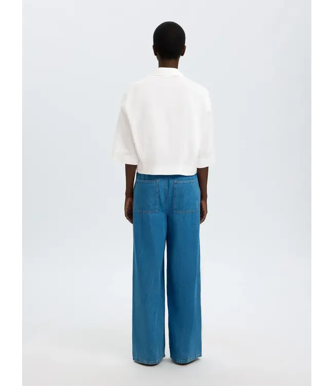 Selected Femme Cleo Regular 3/4 Cropped Shirt