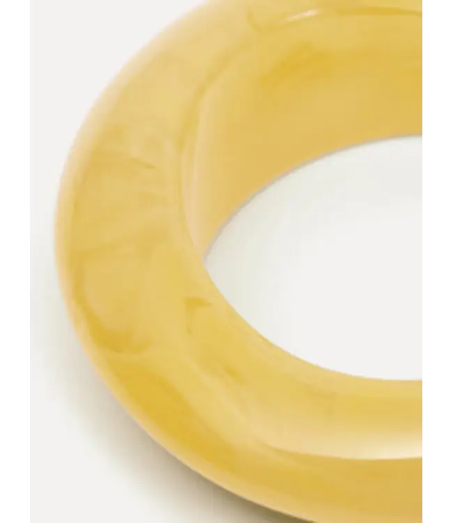 Les Soeurs Resin Bangle Organic Armband Yellow