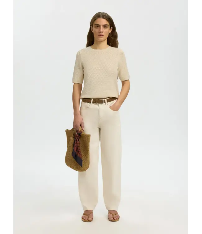 Selected Femme Helle New 2/4 Knit O-neck