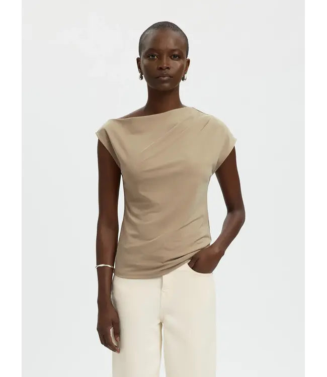 Selected Femme Molly Top Weathered Teak