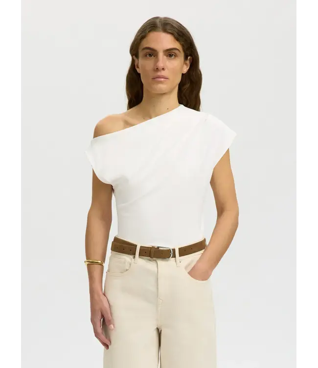 Selected Femme Molly Top Bright White