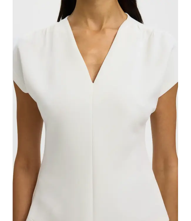 Selected Femme Tenny V-neck Gathered Top