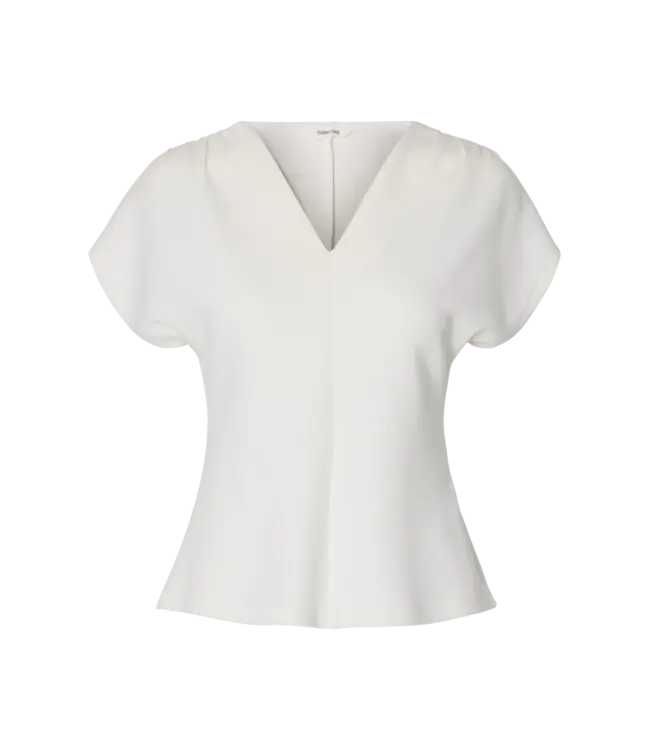 Selected Femme Tenny V-neck Gathered Top