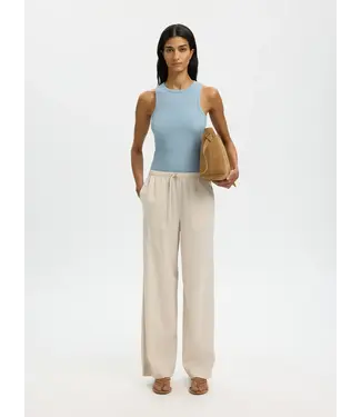 Selected Femme Wanna U-neck Tank Top Dusty Blue