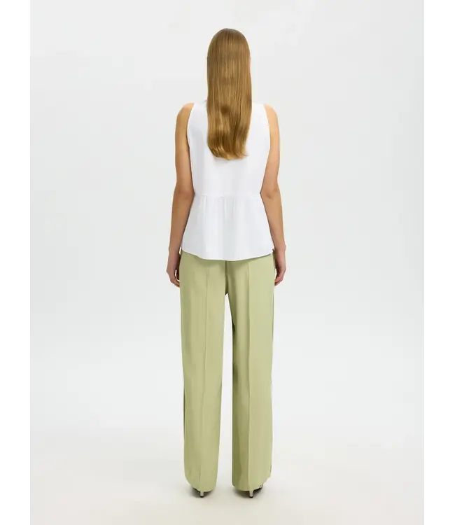 Selected Femme Blair SL V-Neck White
