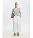 Selected Femme Blair Hw Ankle Skirt White