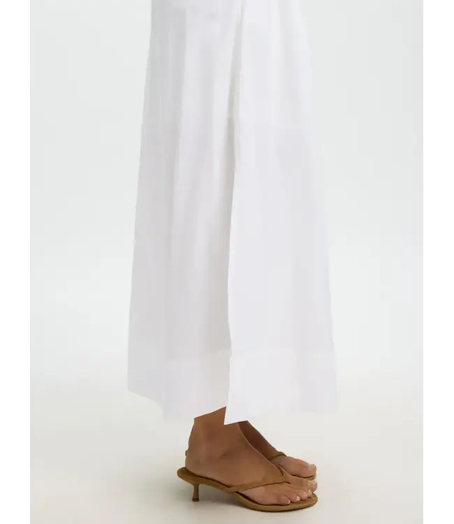 Selected Femme Blair Hw Ankle Skirt White