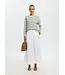 Selected Femme Blair Hw Ankle Skirt White