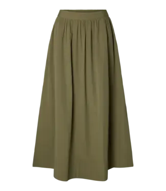 Selected Femme Blair Hw Ankle Skirt Green