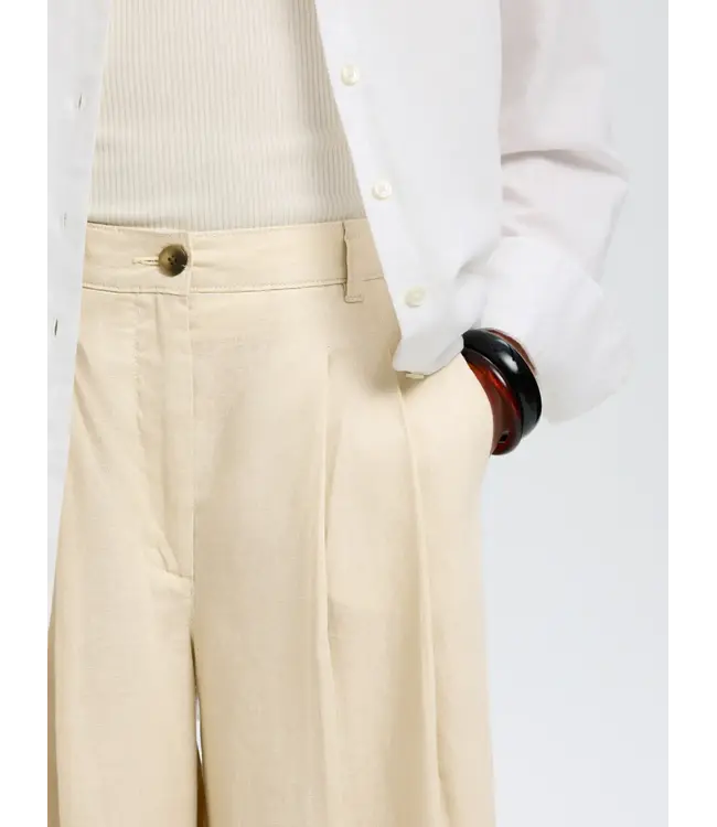 Selected Femme Extra Wide Magna Linen Pants