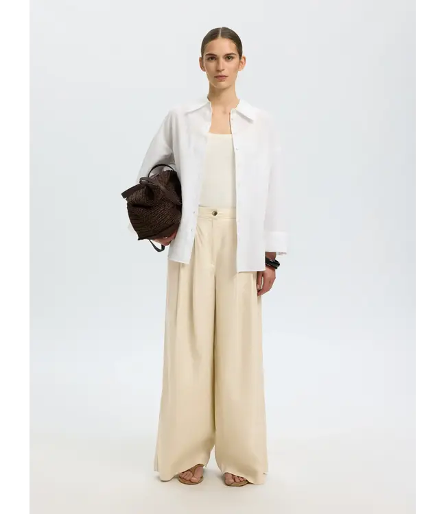 Selected Femme Extra Wide Magna Linen Pants