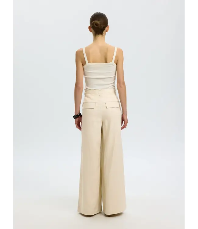 Selected Femme Extra Wide Magna Linen Pants