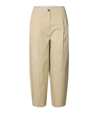 Selected Femme Barrel Carmen Cropped Pants White Pepper