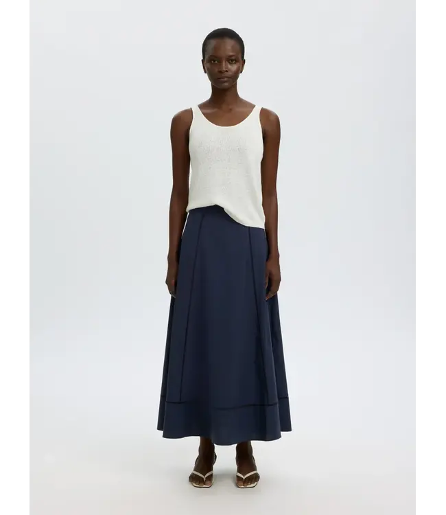 Selected Femme Delia Ankle Stitch Skirt