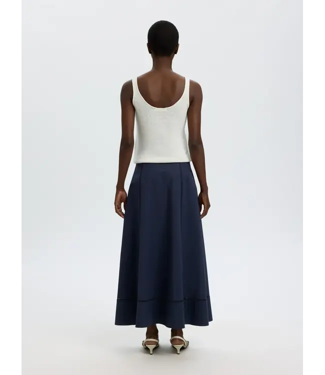 Selected Femme Delia Ankle Stitch Skirt