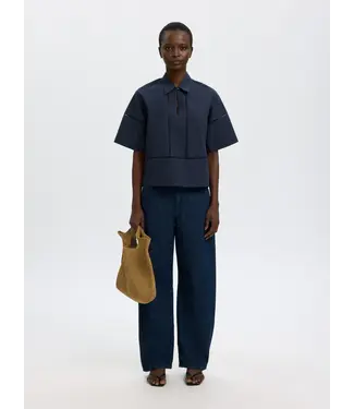 Selected Femme Delia 2/4 Boxy Stitch Top