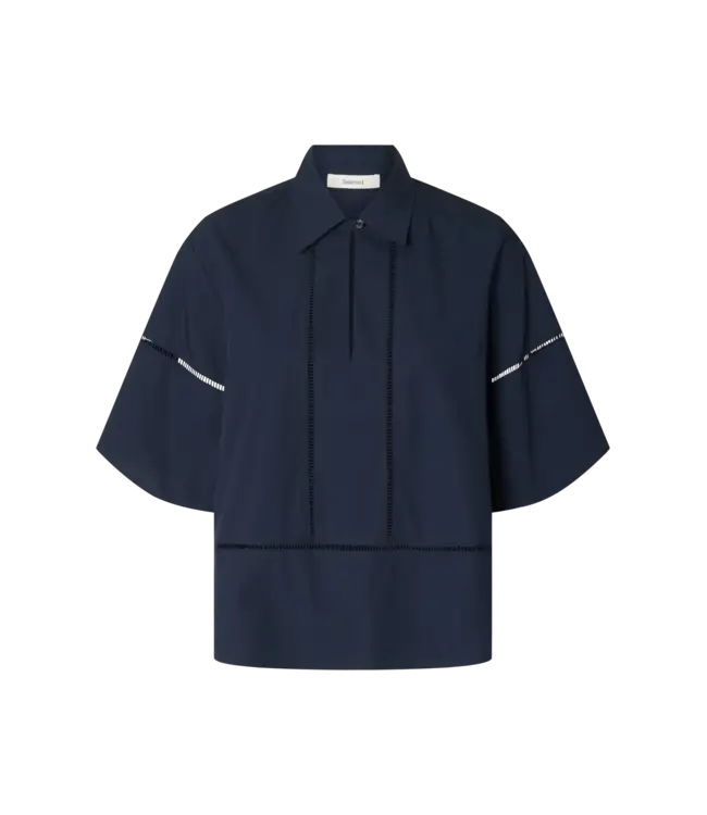 Selected Femme Delia 2/4 Boxy Stitch Top