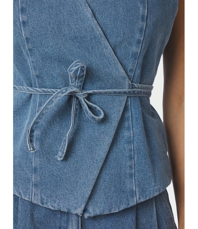 Neo Noir Samara Denim Waistcoat