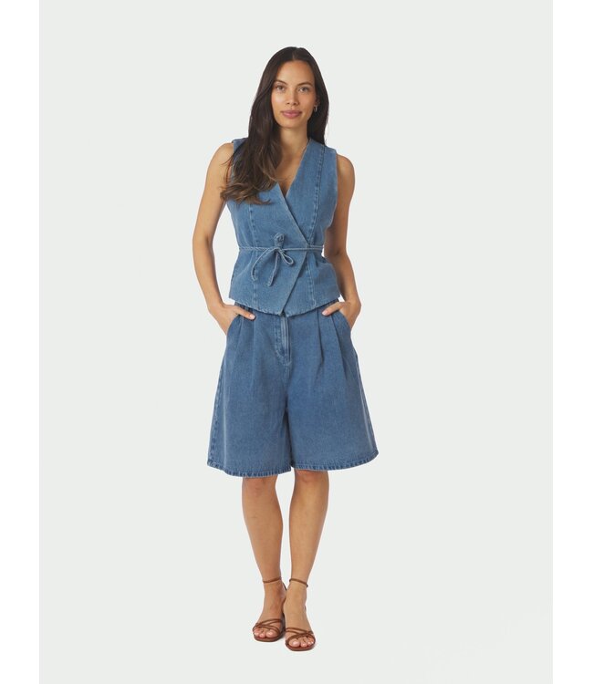 Neo Noir Samara Denim Waistcoat