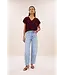 By Bar Sil V-neck pullover Wine