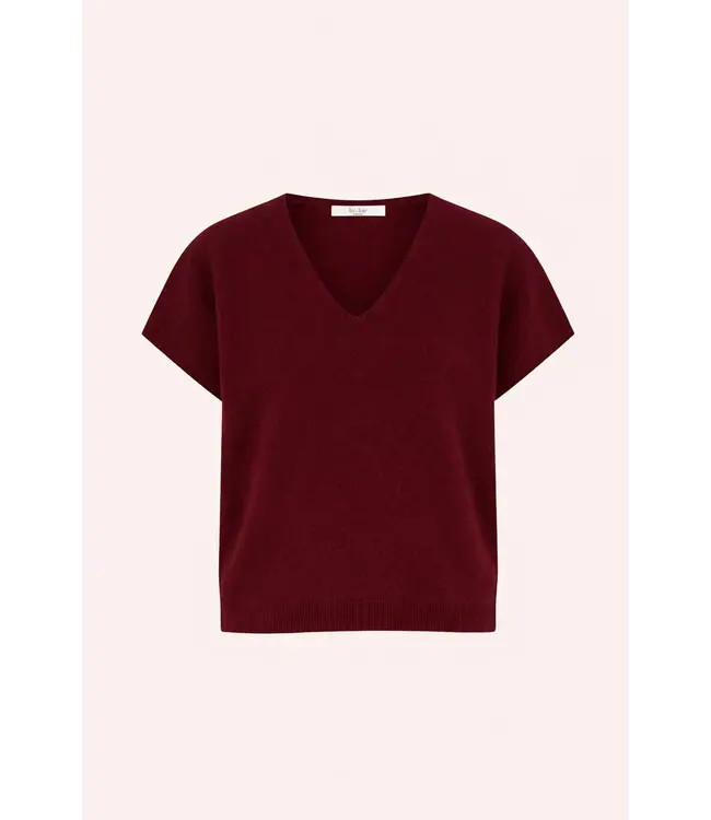 By Bar Sil V-neck pullover Wine