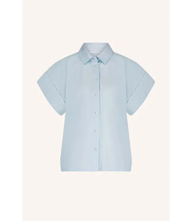 By Bar Pixie Chambray Blouse Light Blue