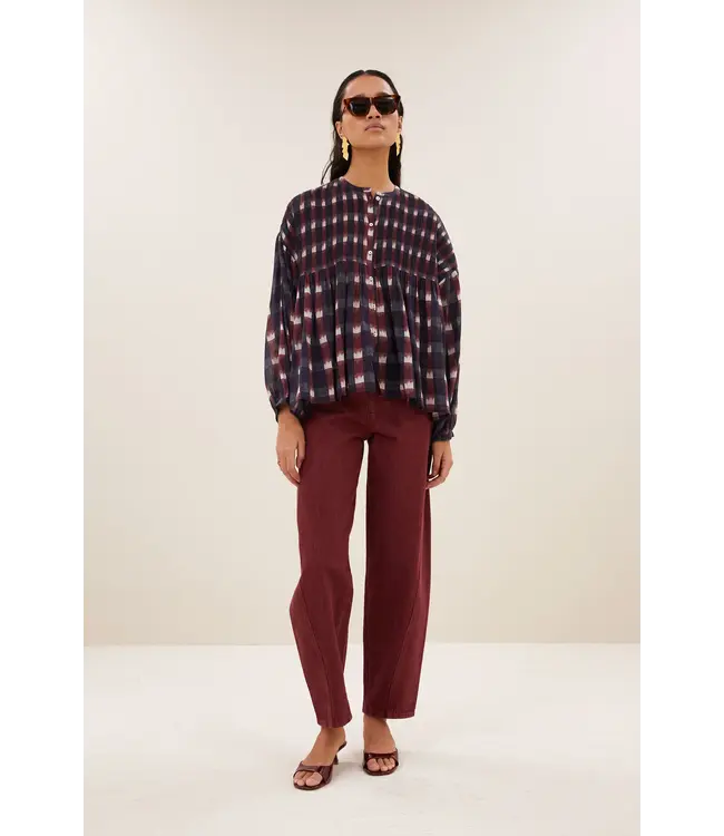 By Bar Mine Ikat Blouse