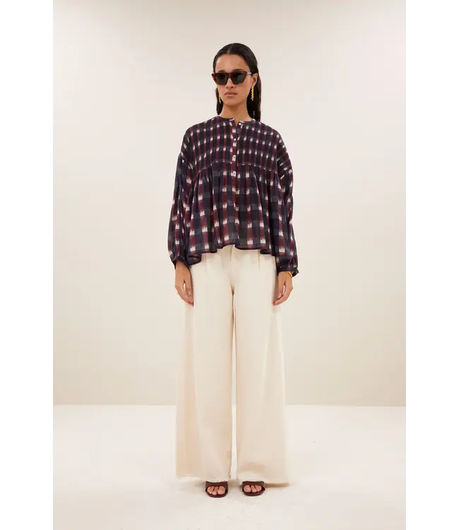 By Bar Mine Ikat Blouse