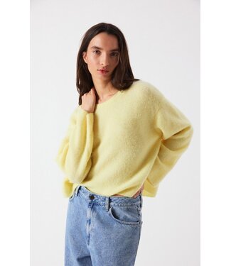 American Vintage Vitow Knit O-Neck Citron