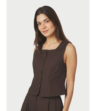 Neo Noir Yula Linen Waistcoat