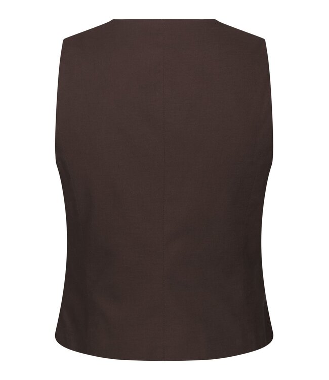 Neo Noir Yula Linen Waistcoat