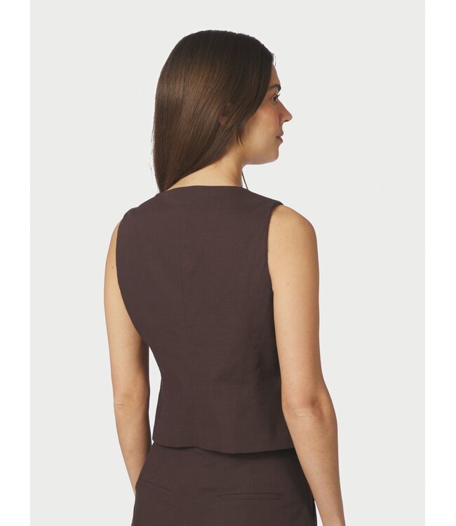 Neo Noir Yula Linen Waistcoat