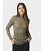 Neo Noir Liza Laceflower Blouse Cold Army