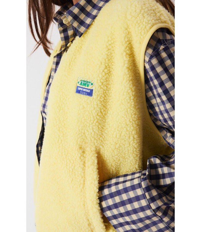 American Vintage Hoktown Teddy Gilet Beurre