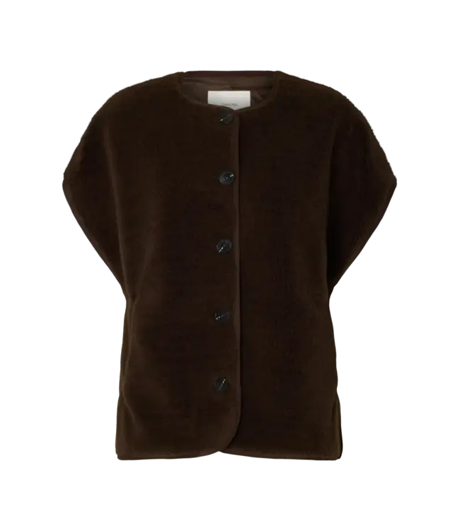 Selected Femme Milla Teddy Vest Delicioso