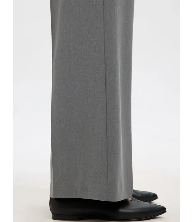 Selected Femme Emma Tara MW Wide Pants Medium Grey Melange