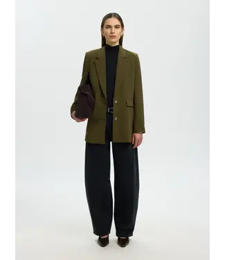 Selected Femme Rita Relaxed Blazer Fir Green Melange