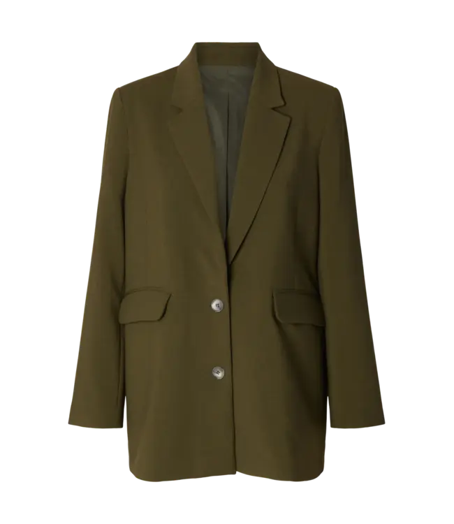 Selected Femme Rita Relaxed Blazer Fir Green Melange