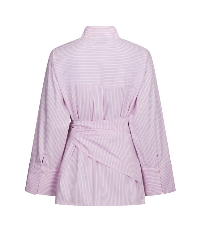 Neo Noir Dita Scarf Stripe Shirt