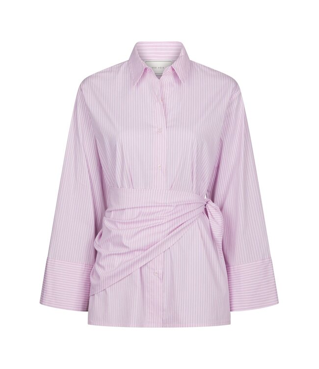 Neo Noir Dita Scarf Stripe Shirt
