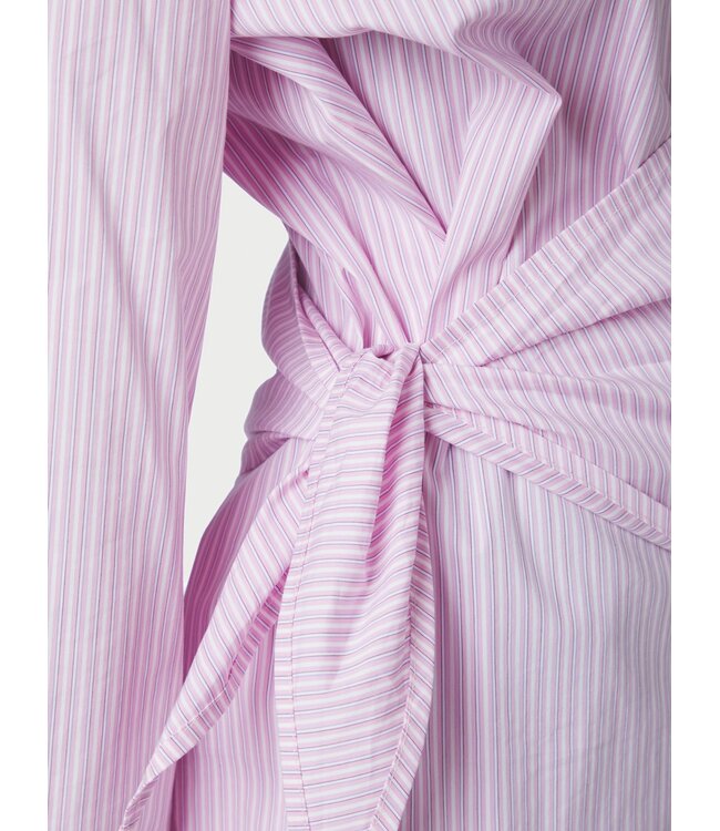 Neo Noir Dita Scarf Stripe Shirt